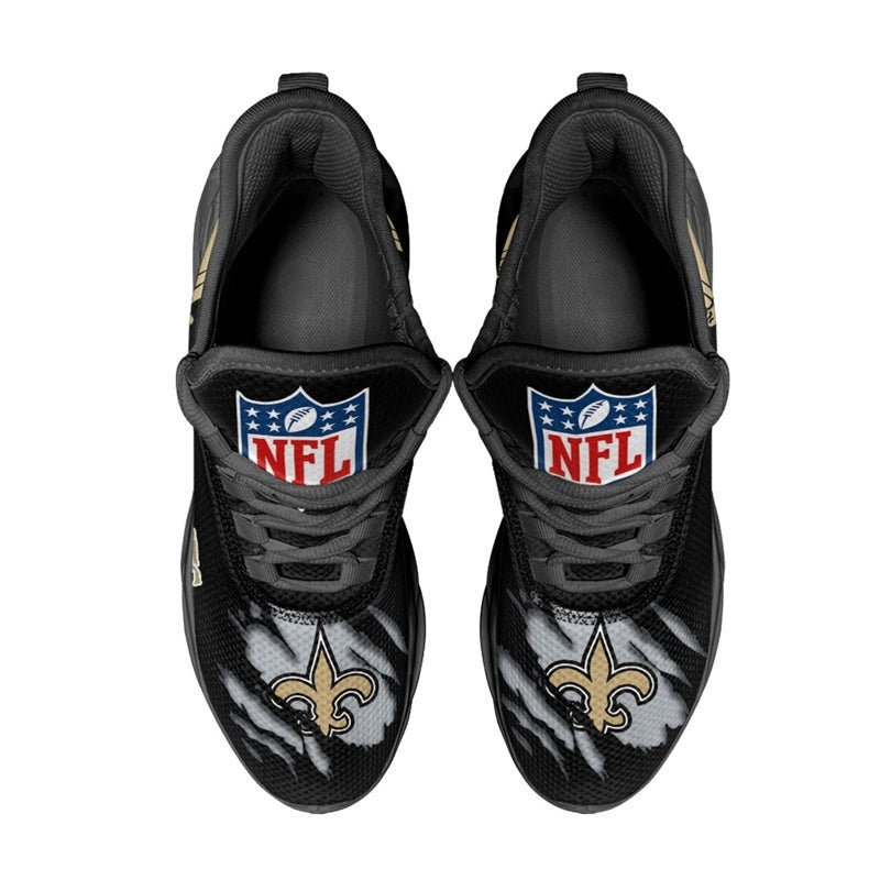 New Orleans Saints Sneakers 3D Max Soul Shoes
