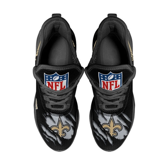 New Orleans Saints Sneakers 3D Max Soul Shoes