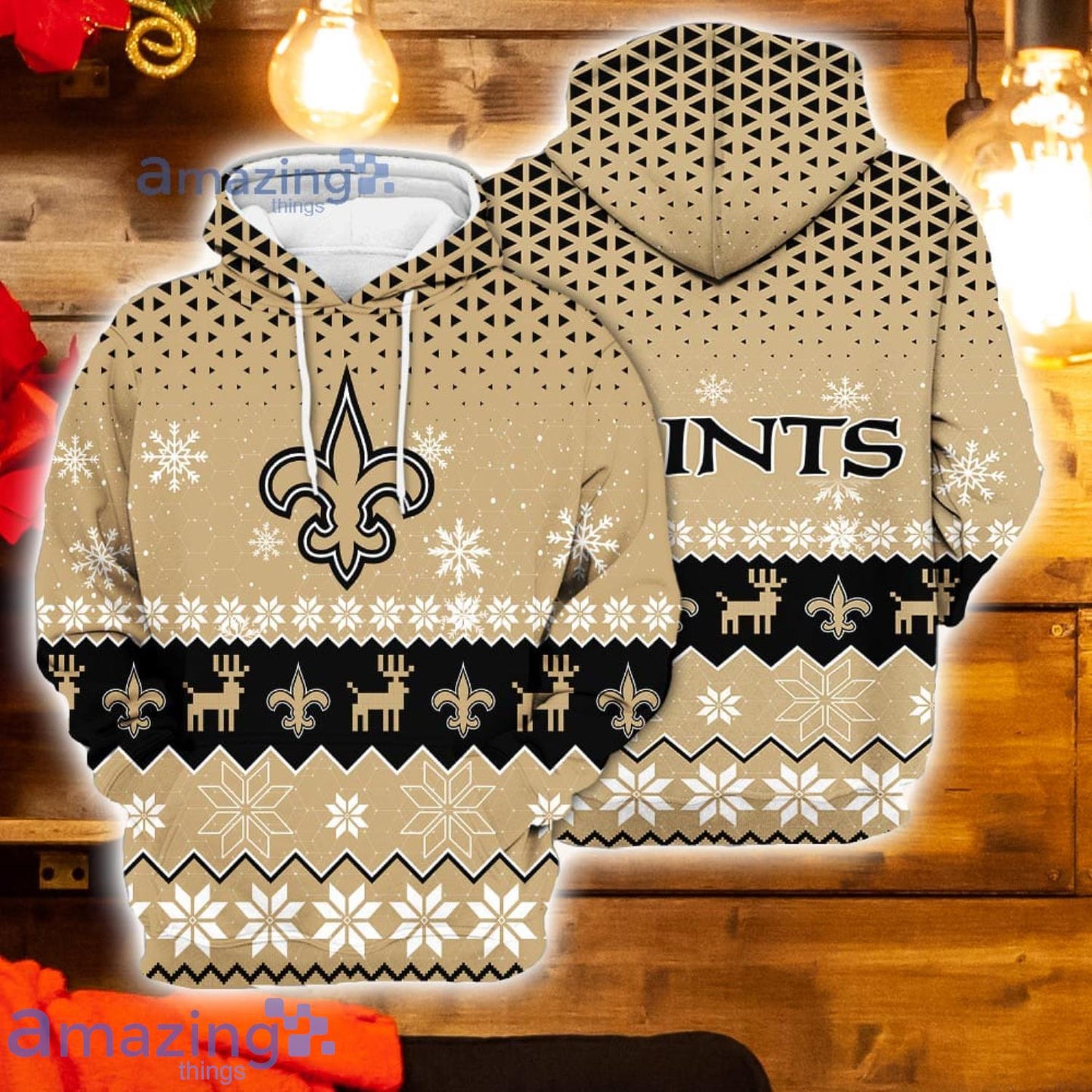 New Orleans Saints Christmas Hoodie BBHD872
