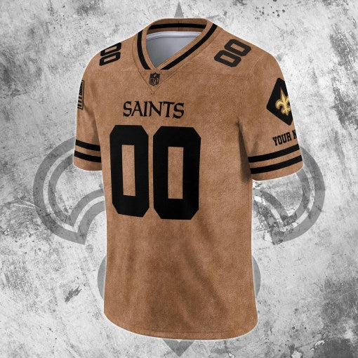 New Orleans Saints Personalized V-neck Football Jersey Sport Gifts For Fan AZCVFJ087