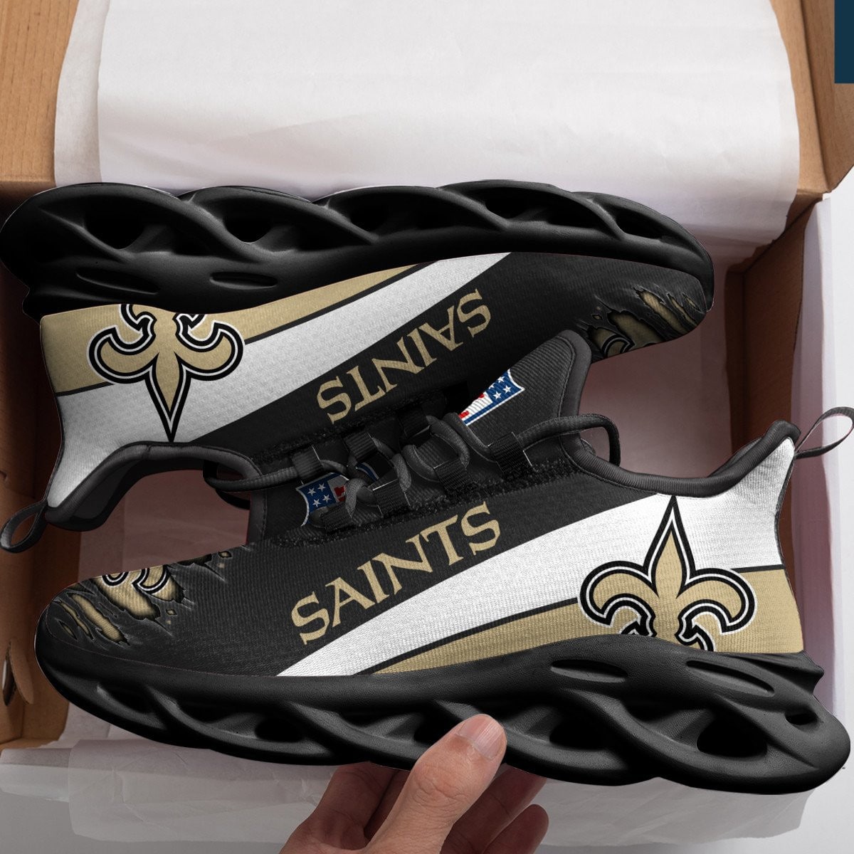 New Orleans Saints Yezy Running Sneakers 911