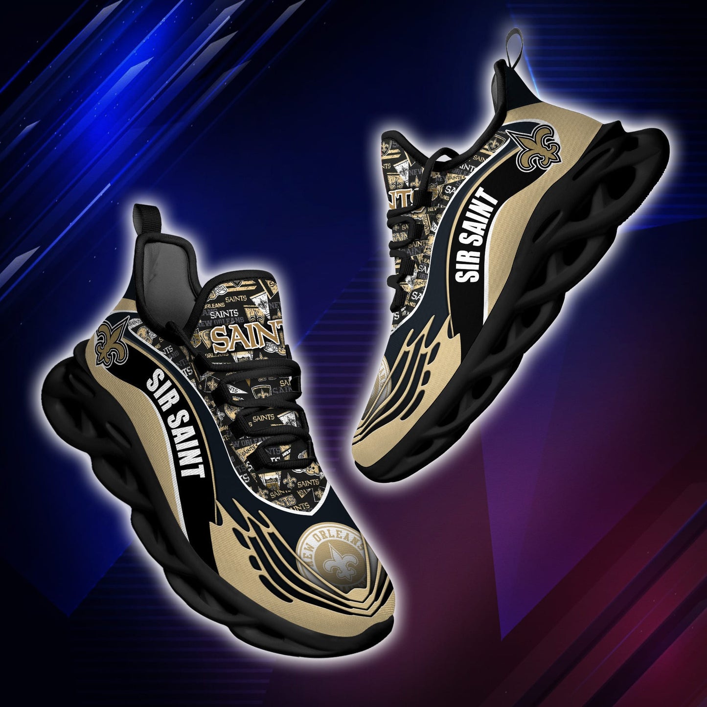 New Orleans Saints Yezy Running Sneakers BB199