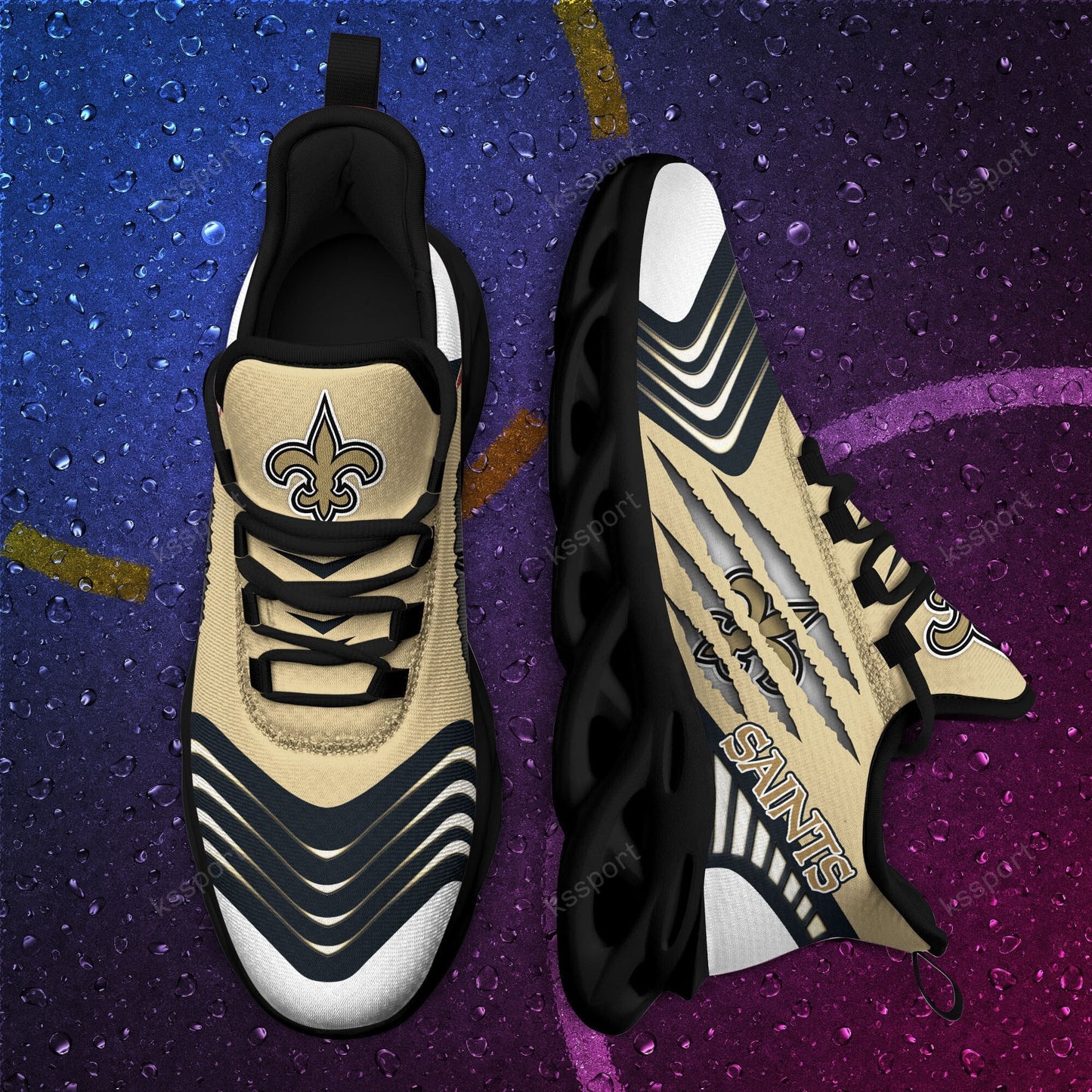 New Orleans Saints Yezy Running Sneakers BB419