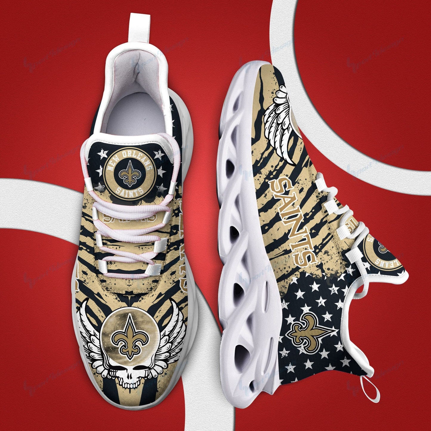 New Orleans Saints Yezy Running Sneakers BB759