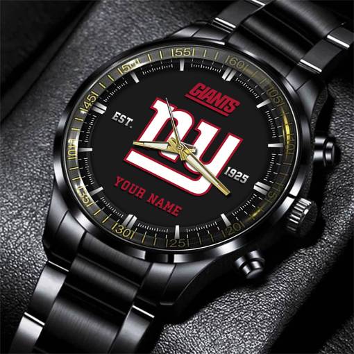 New York Giants Black Fashion Watch Gifts For Sport Fans AZWATCH078