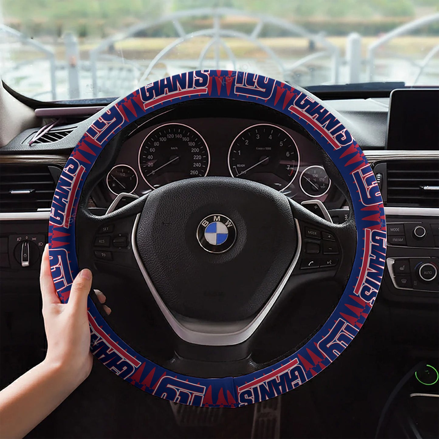 New York Giants Custom 3D Steering Wheel Cover 54