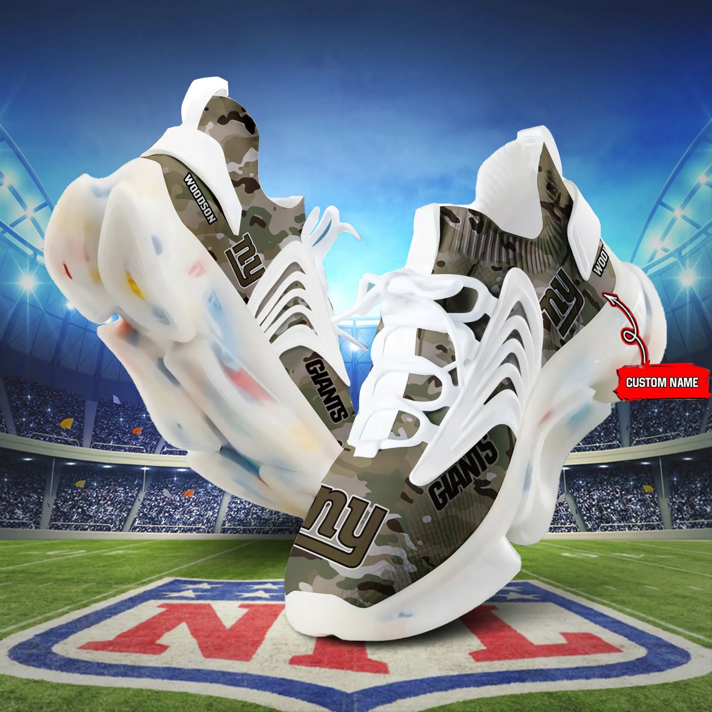 New York Giants F68 Sport Camo Shoes S10