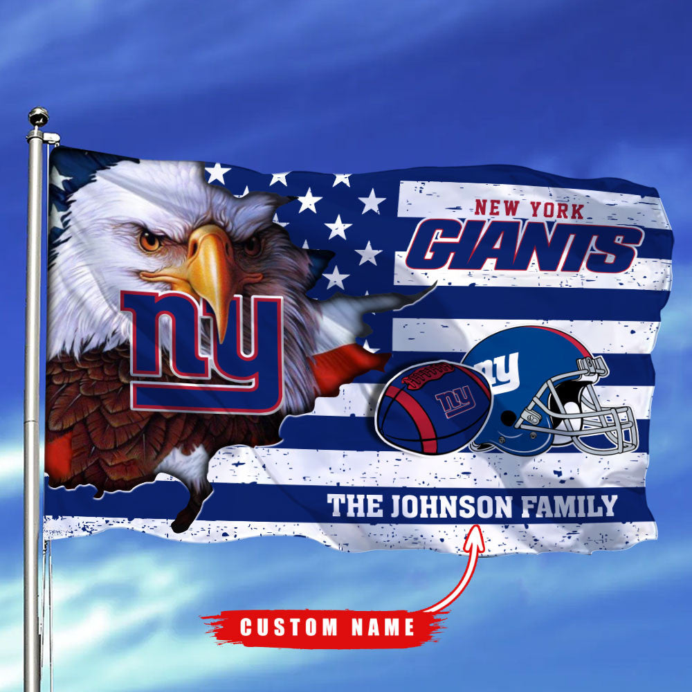 New York Giants-Flag-Custom Name