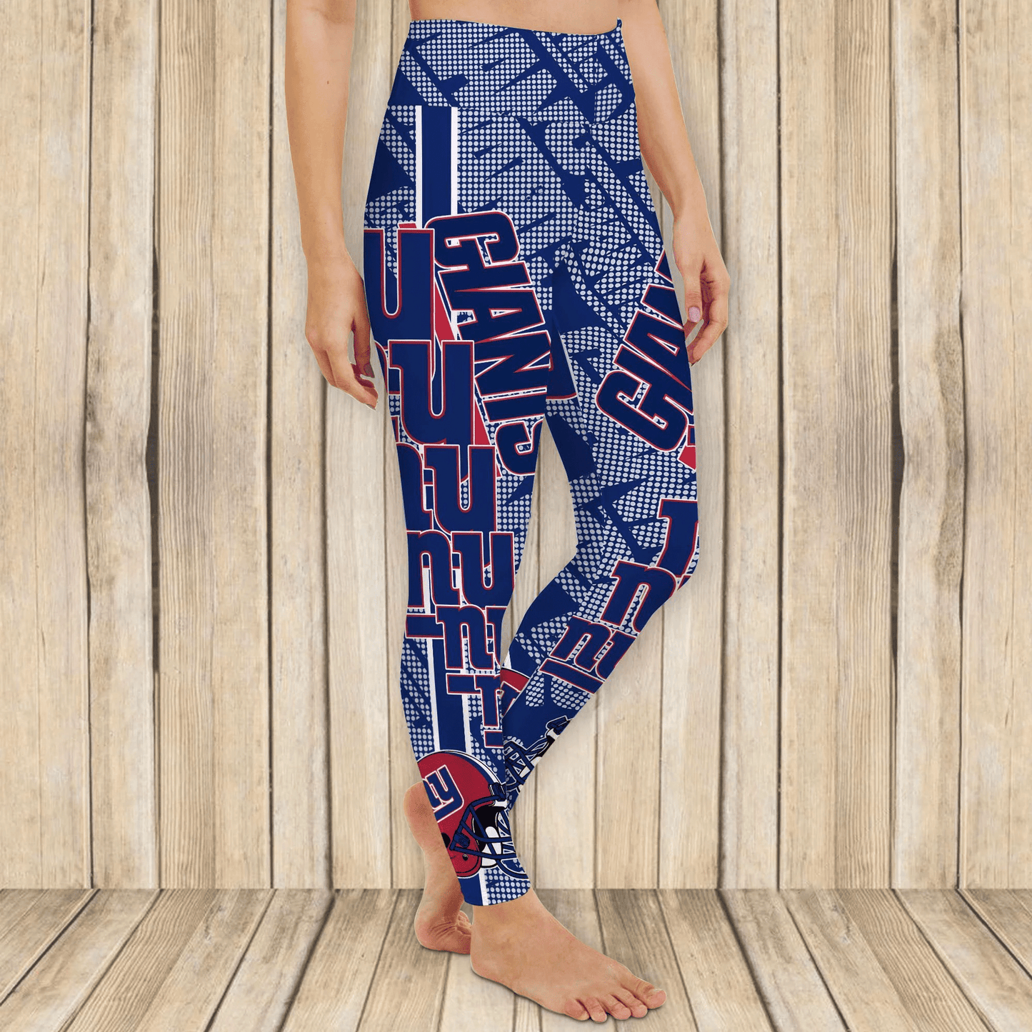 New York Giants Leggings And Cross Tank Top BG21