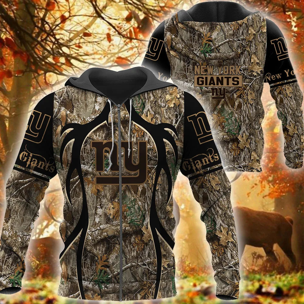 New York Giants Limited Edition All Over Print Hoodie Sweatshirt Zip Hoodie T shirt Unisex 901