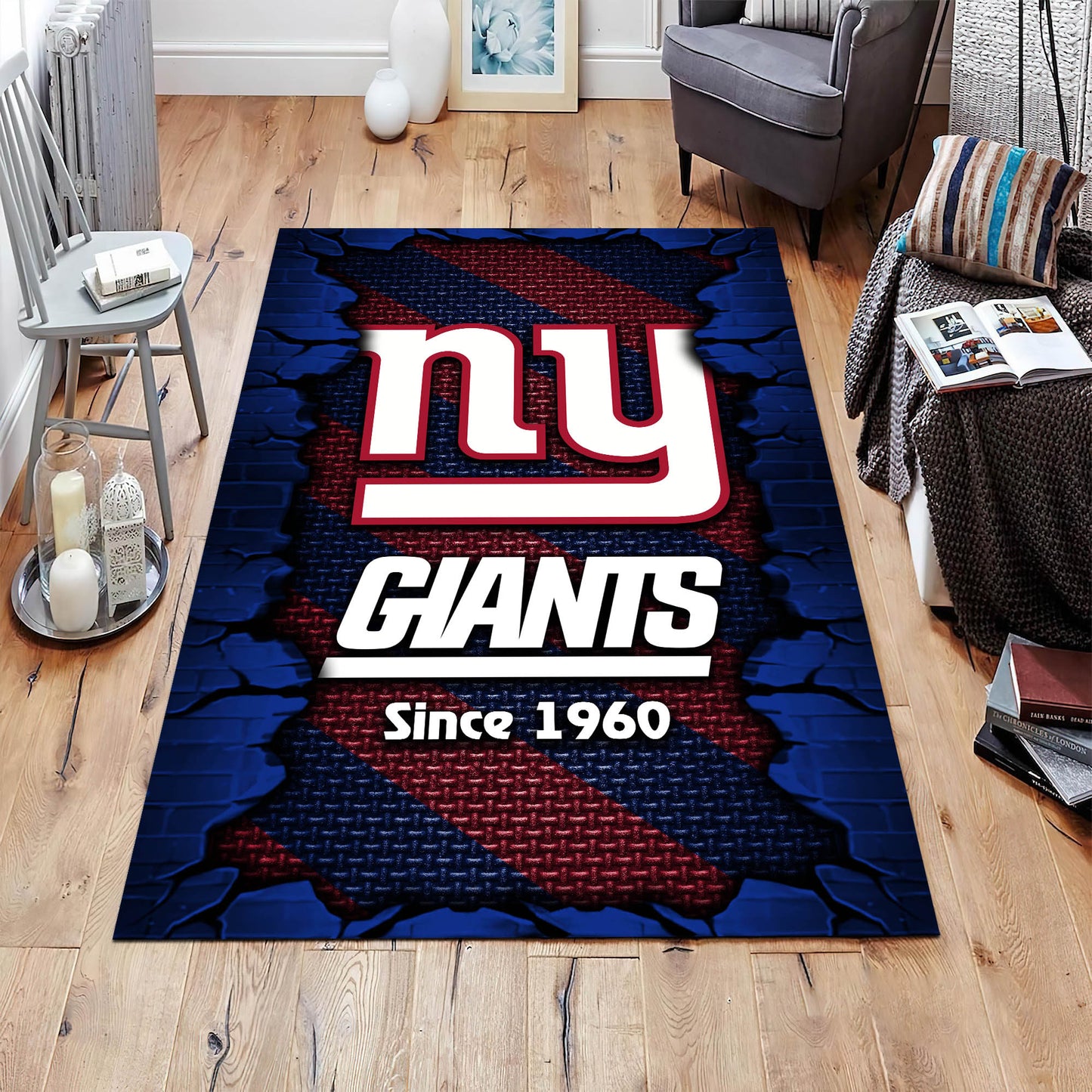 New York Giants Rectangle Rug BGRERUG145