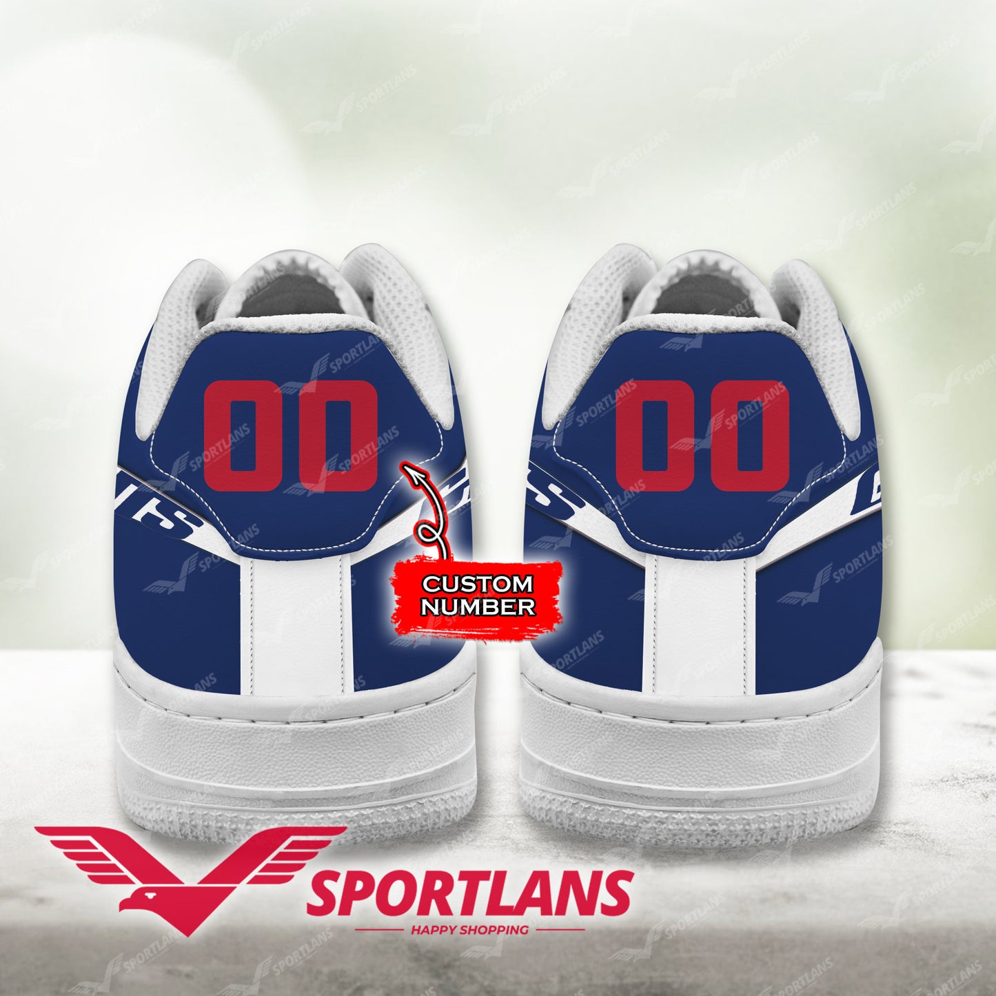New York Giants NFL Personalized Air Force 1 Shoes