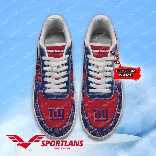 New York Giants NFL Personalized Air Force 1 Shoes