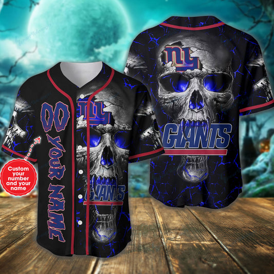 New York Giants Personalized Baseball Jersey BG334