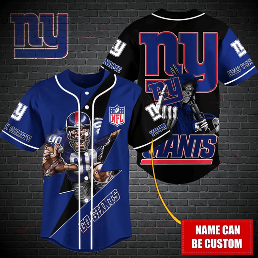New York Giants Personalized Baseball Jersey BG487