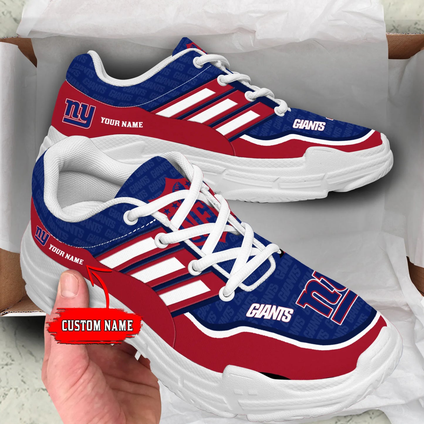 New York Giants Personalized Chunky Sneakers 13