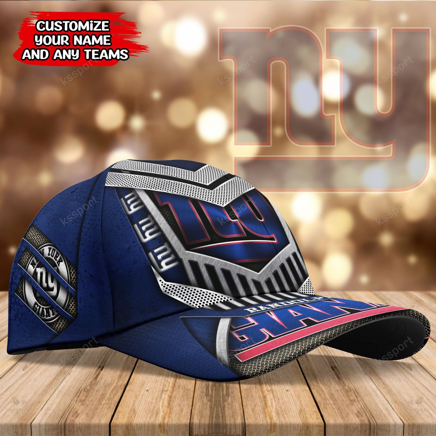 New York Giants Personalized Classic Cap BG784