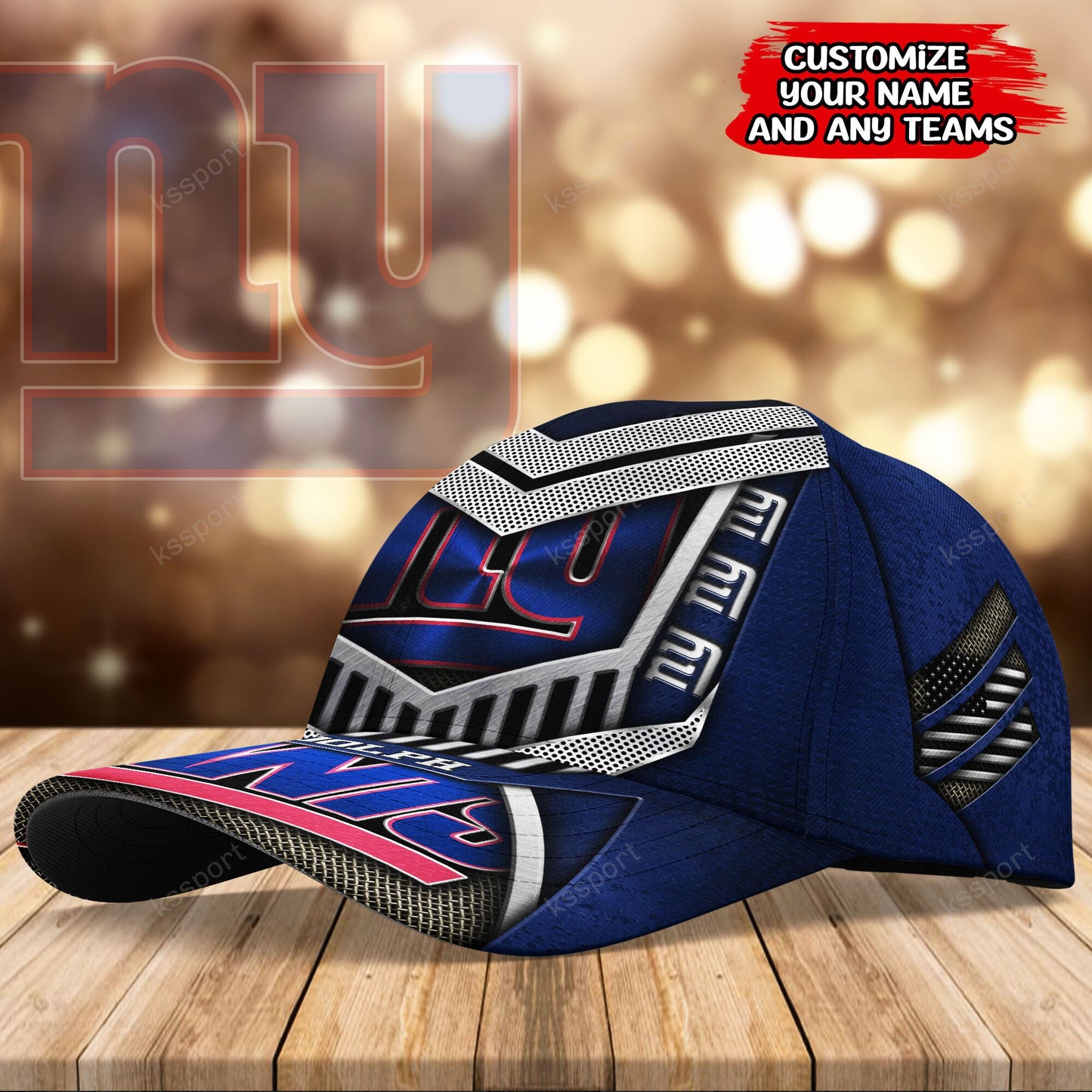 New York Giants Personalized Classic Cap BG784