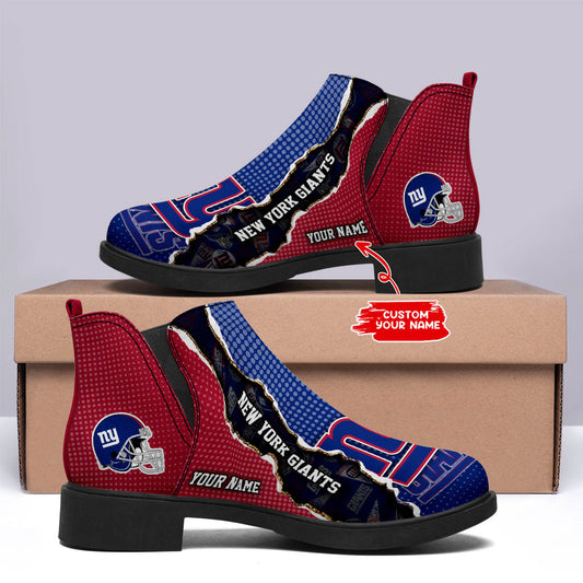 New York Giants Personalized Comfort & Fashion Short Boots BG24