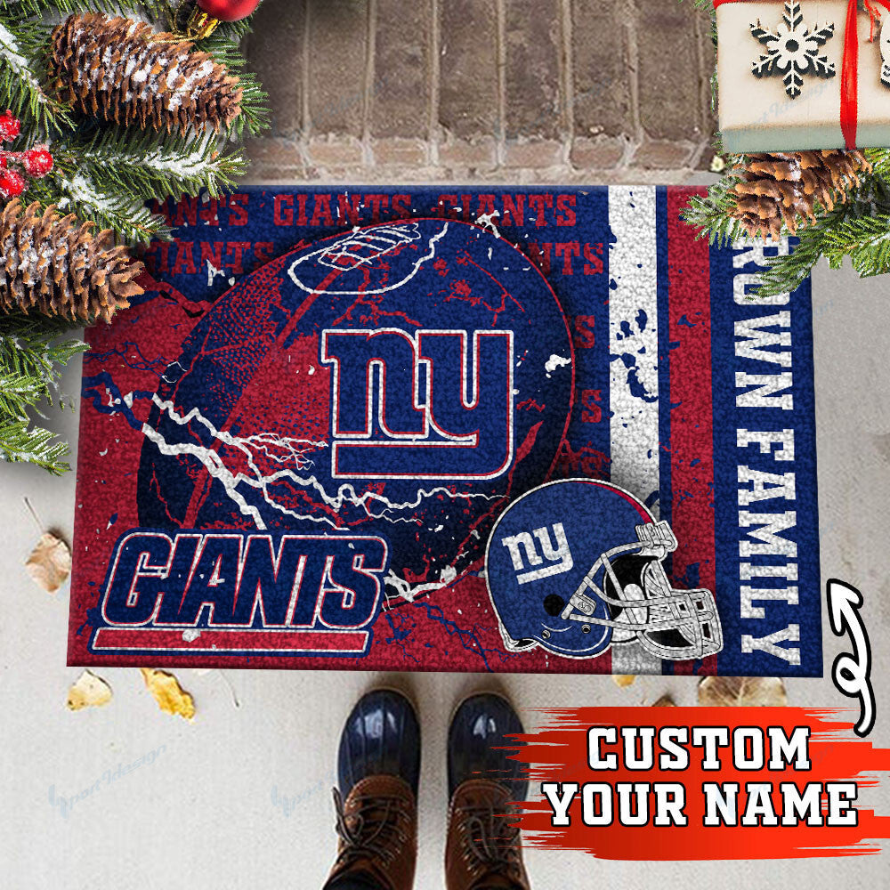 New York Giants Personalized Doormat BG22