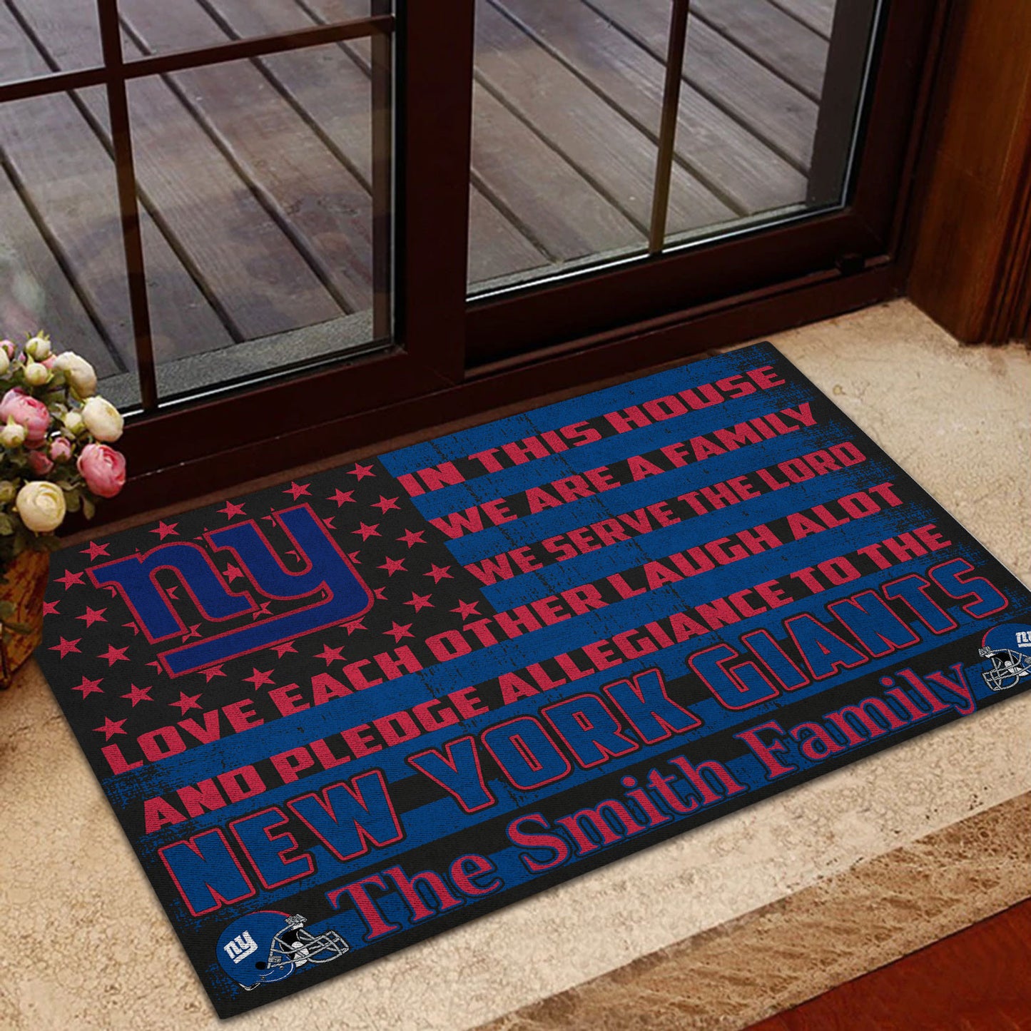 New York Giants Personalized Doormat BG307