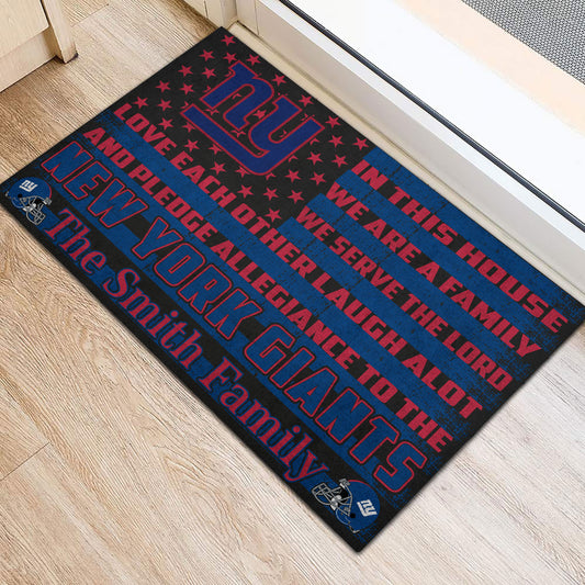 New York Giants Personalized Doormat BG307