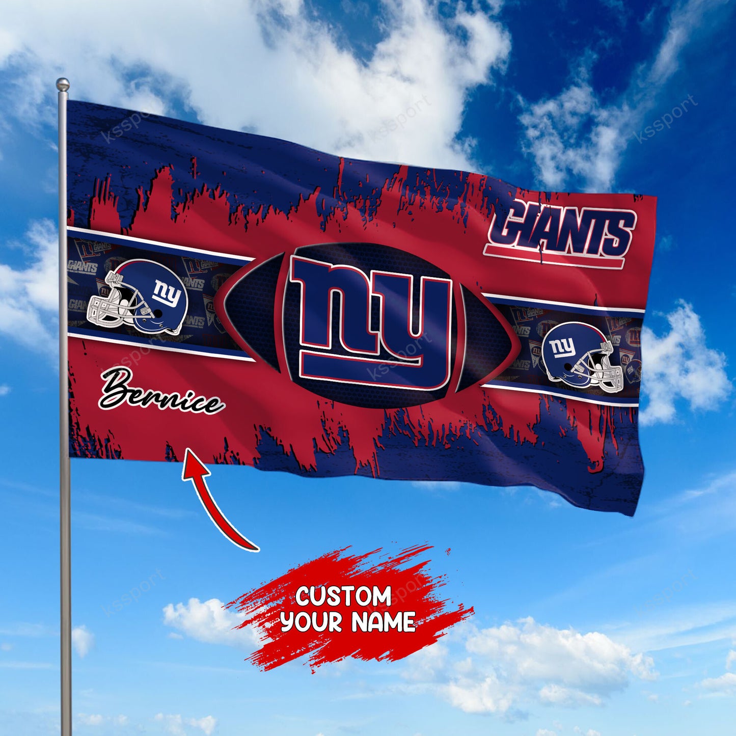 New York Giants Personalized Flag 395