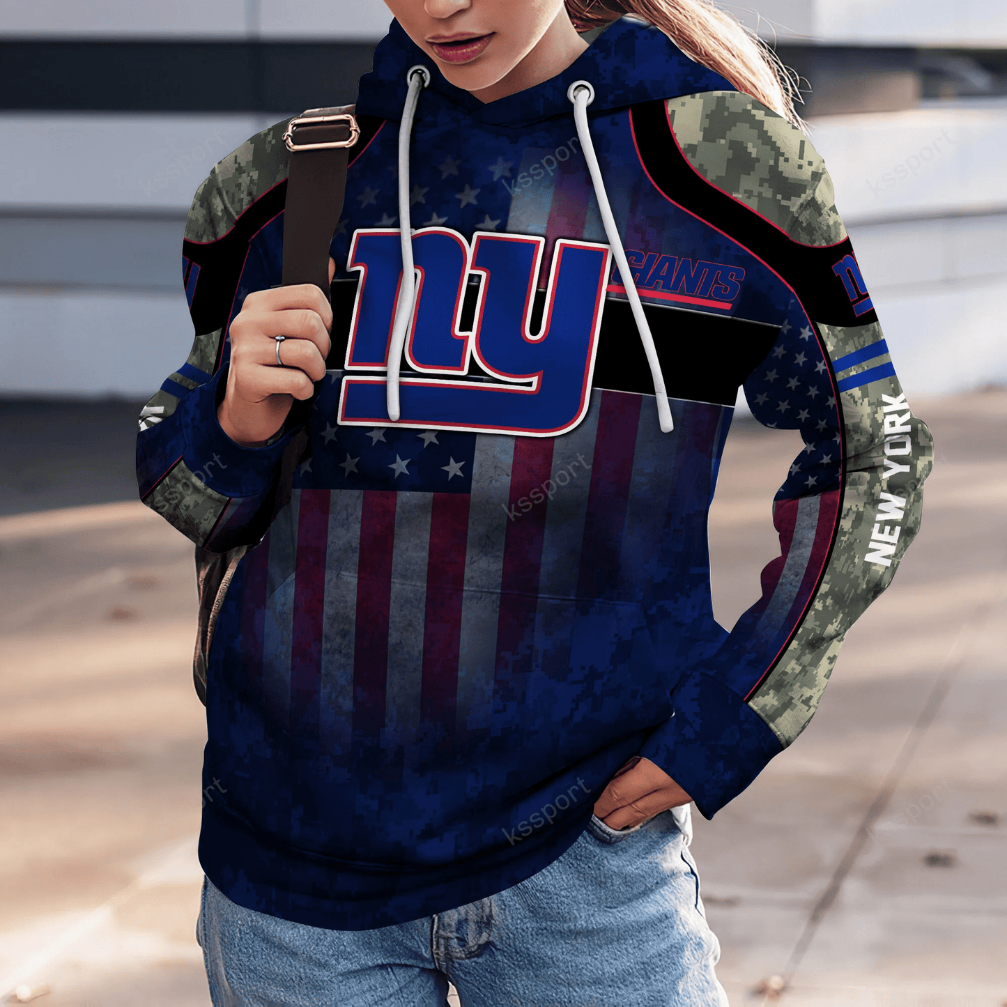 New York Giants Personalized Leggings And Hoodie BG84