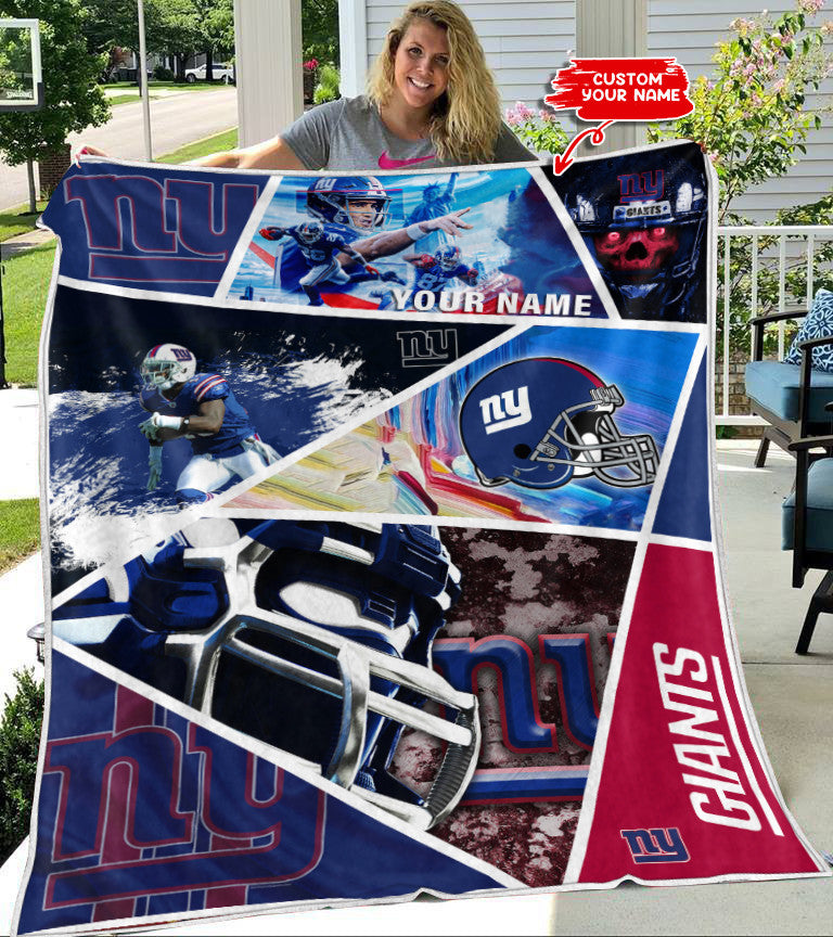 New York Giants Personalized Premium Quilt BG02