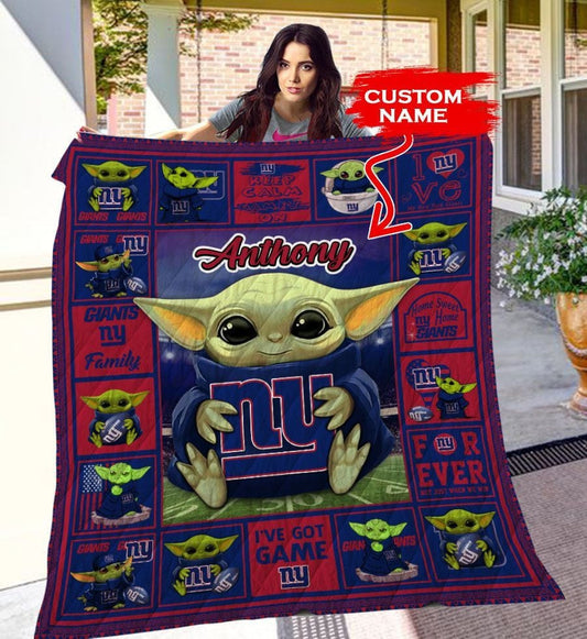 New York Giants Personalized Premium Quilt BG26