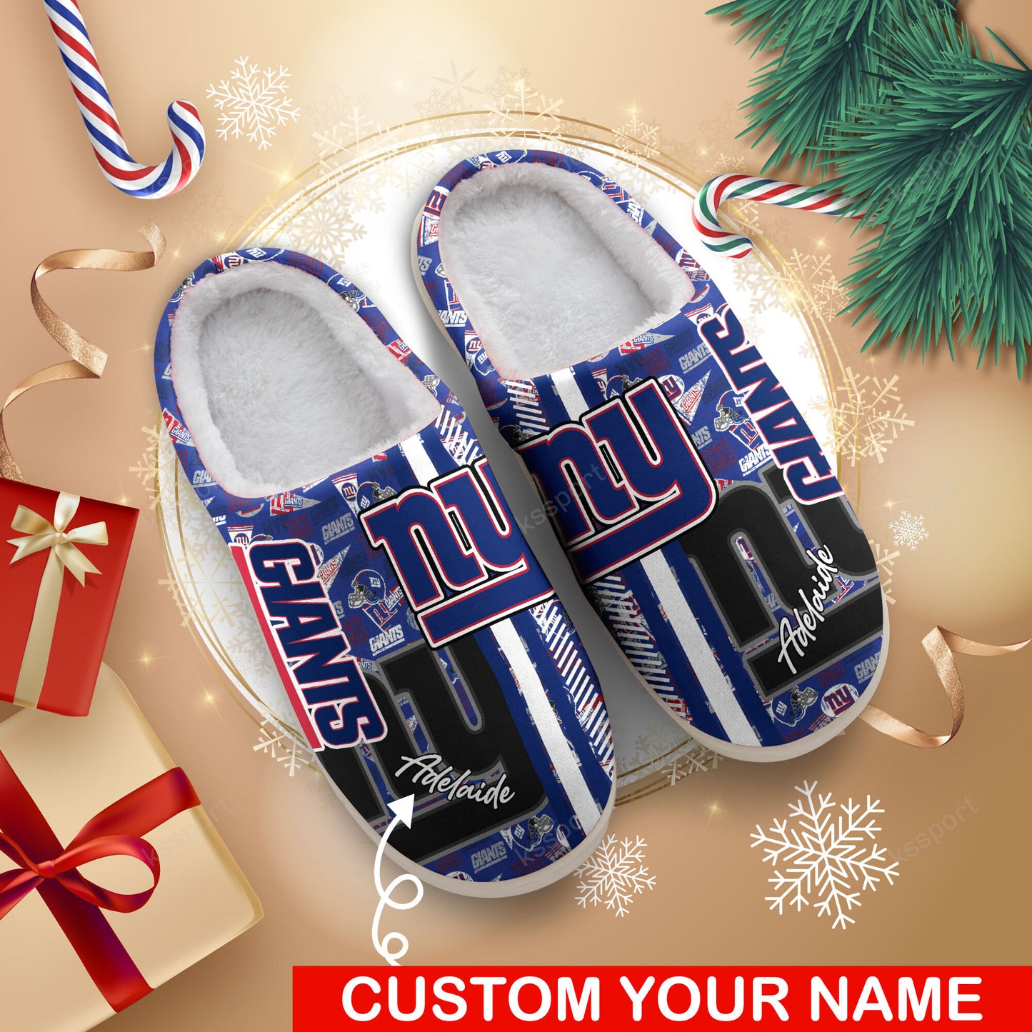 New York Giants Personalized Slipper BG79