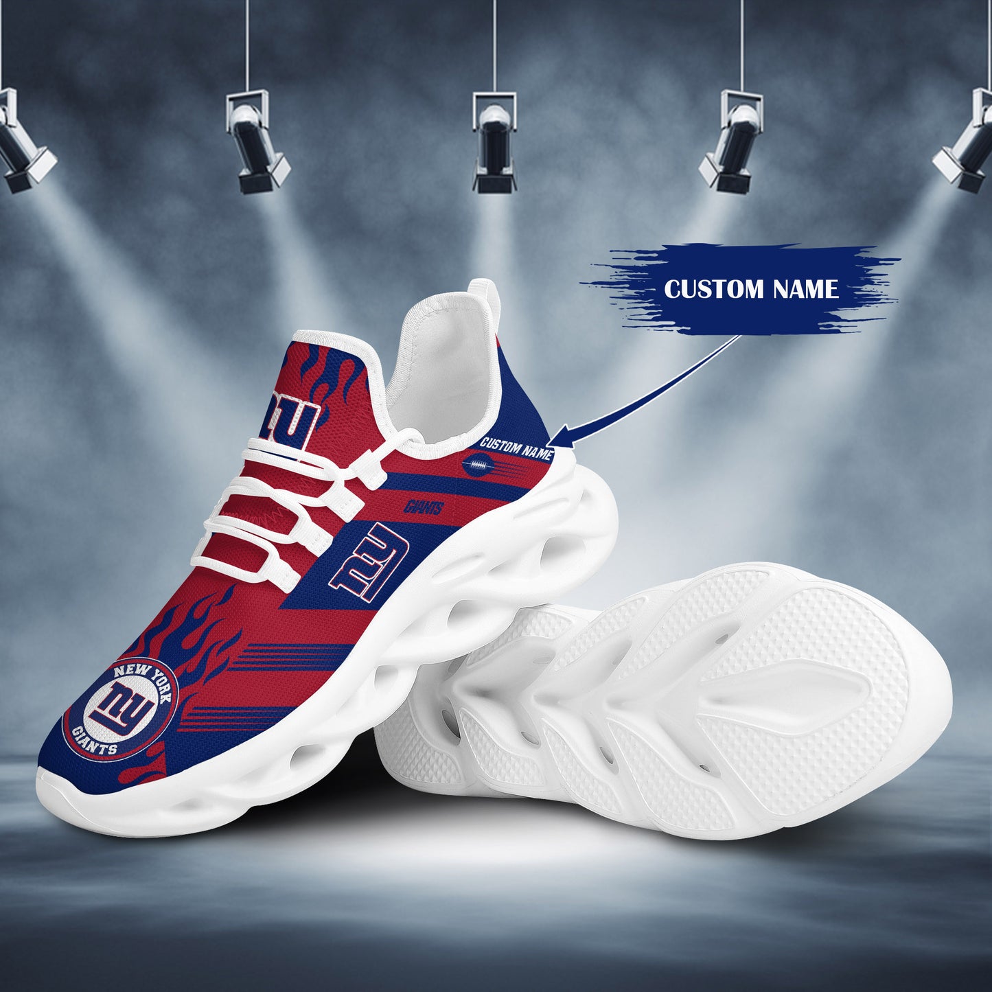 New York Giants Personalized Yezy Running Sneakers BB586