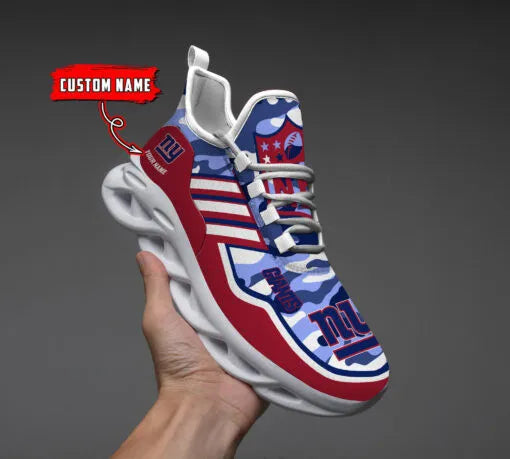New York Giants Personalized Yezy Running Sneakers BG225