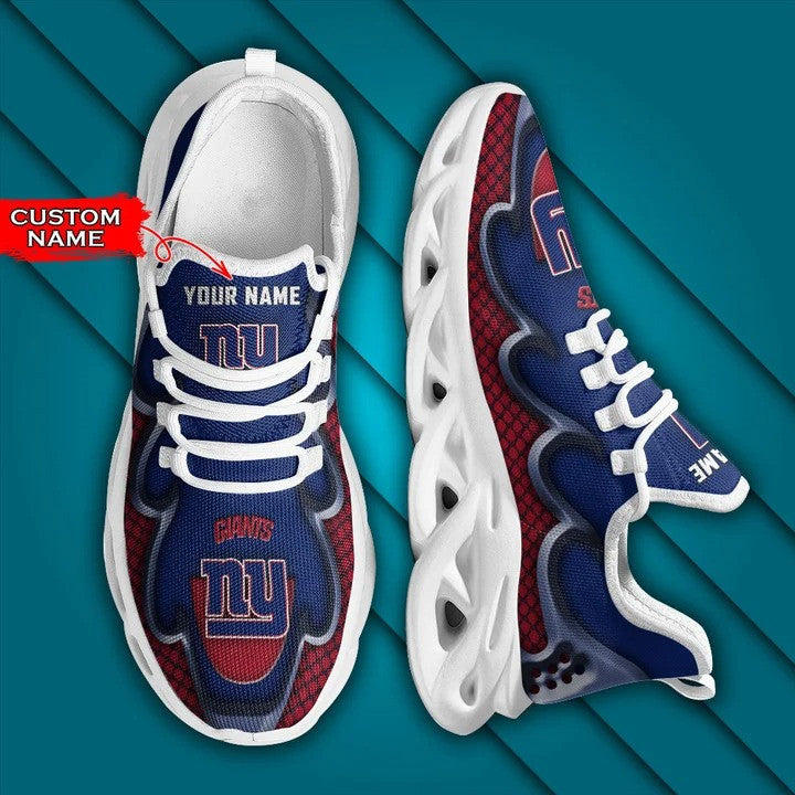 New York Giants Personalized Yezy Running Sneakers BG395