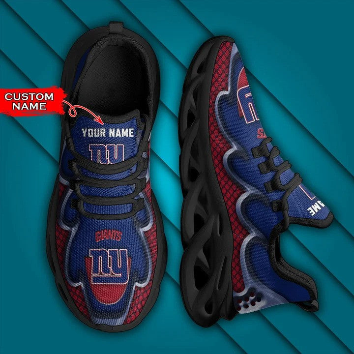 New York Giants Personalized Yezy Running Sneakers BG395
