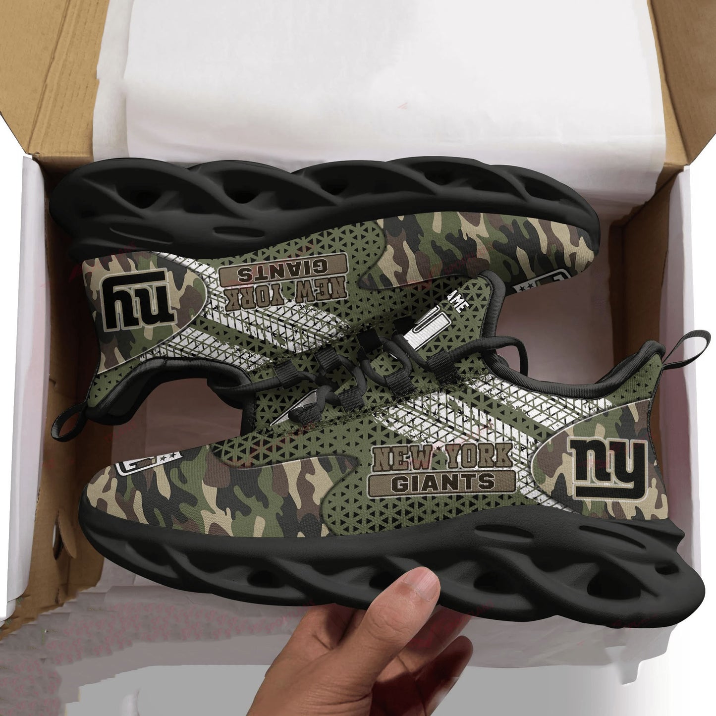 New York Giants Personalized Yezy Running Sneakers SPD613