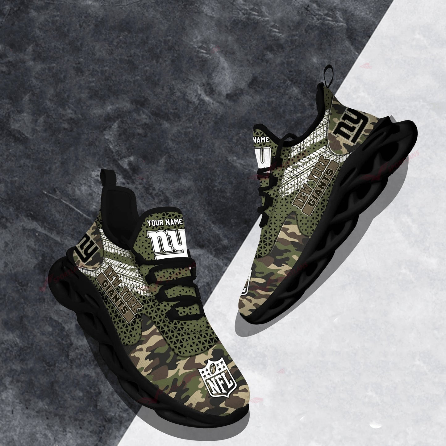 New York Giants Personalized Yezy Running Sneakers SPD613