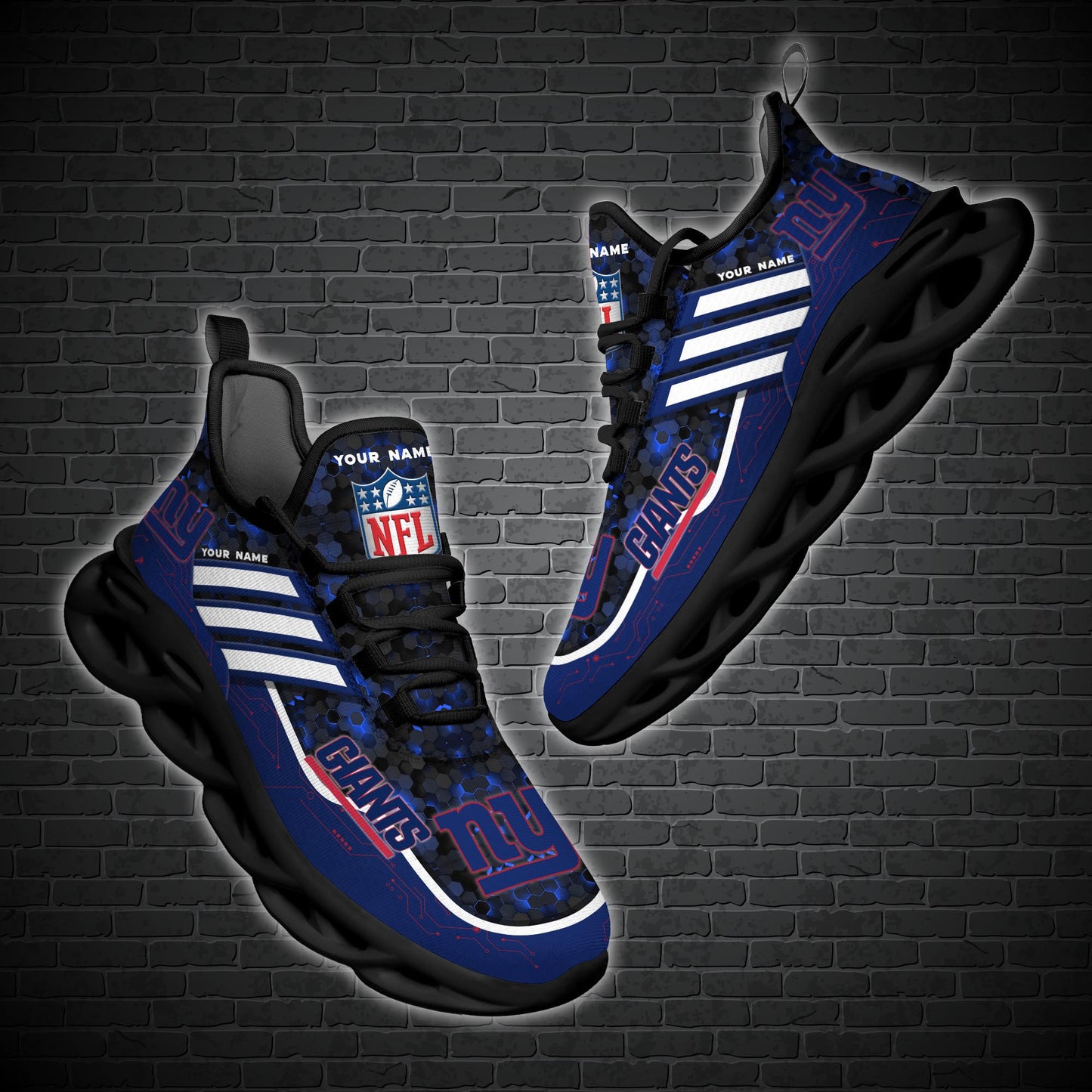 New York Giants Personalized Yezy Running Sneakers SPD662