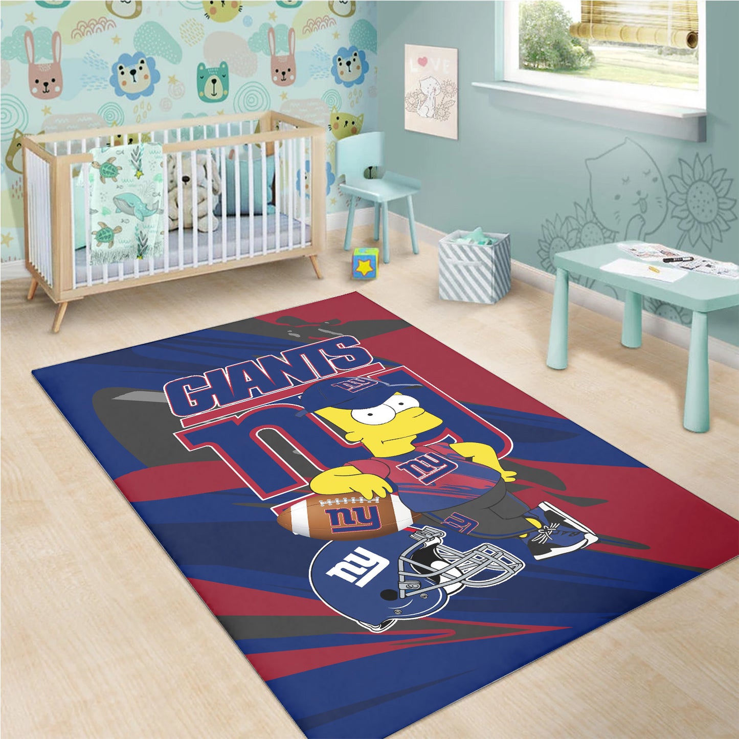 New York Giants Rectangle Rug 74