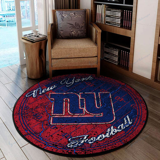 New York Giants Round Rug 75