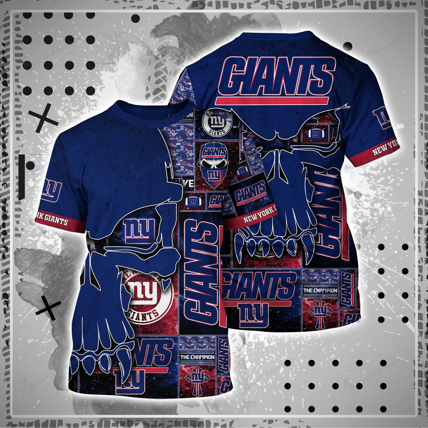 New York Giants Shirt and Shorts BG78