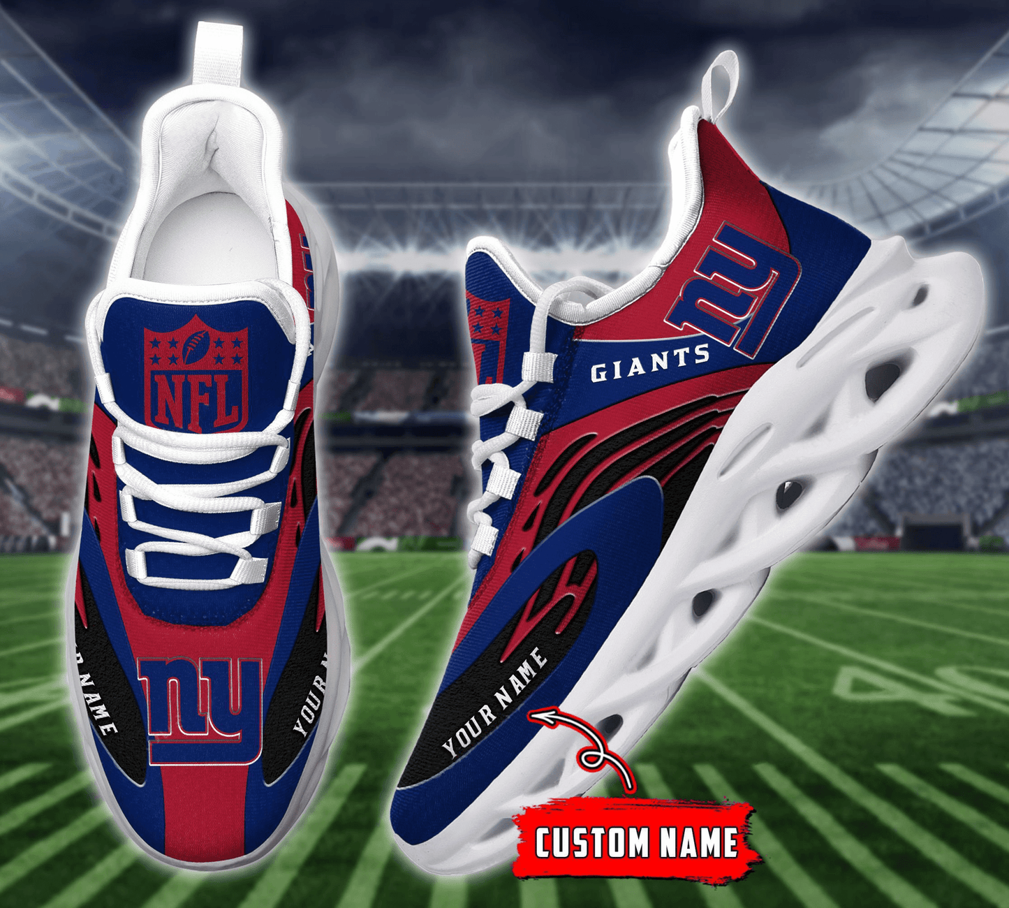 New York Giants Yezy Running Sneakers 886