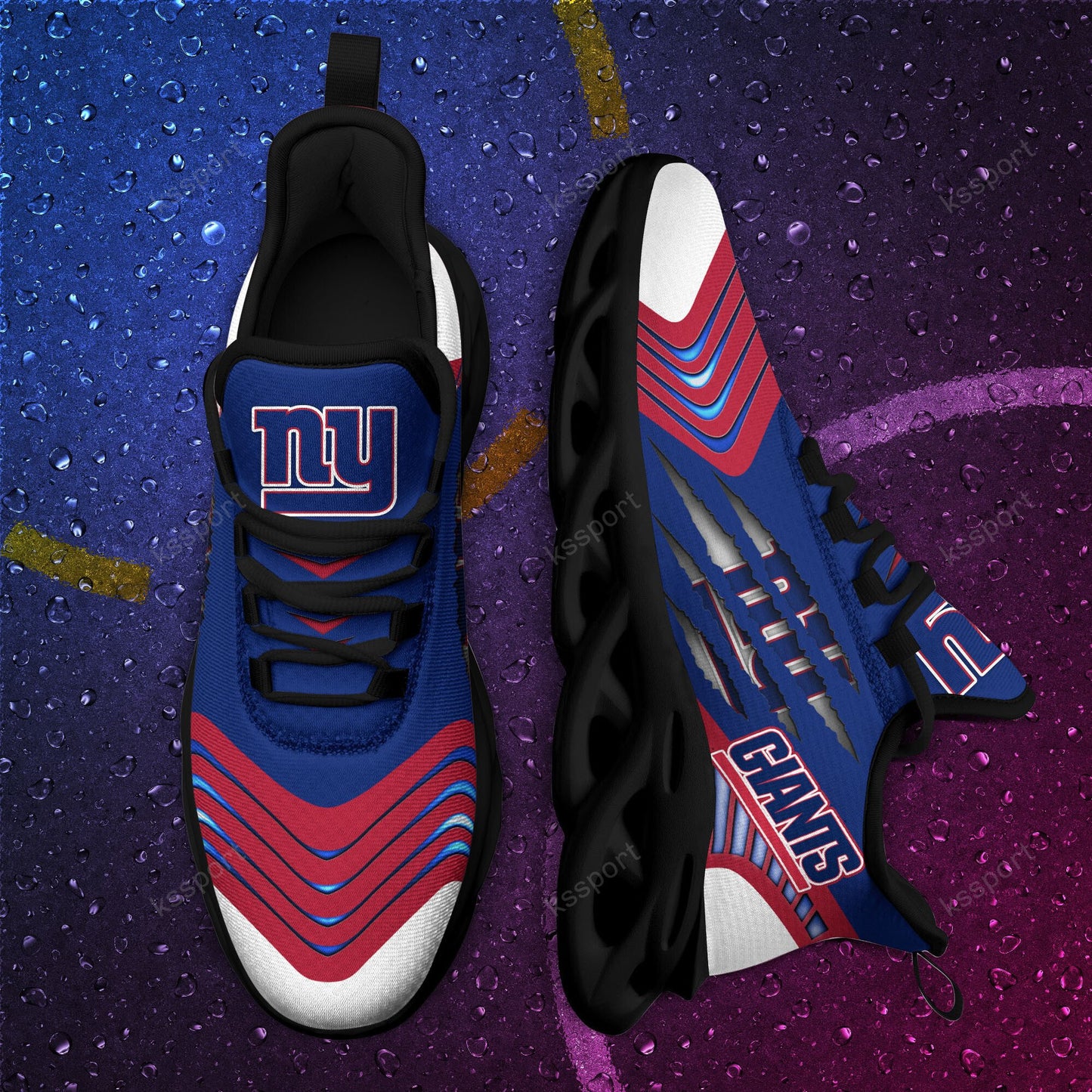 New York Giants Yezy Running Sneakers BB416