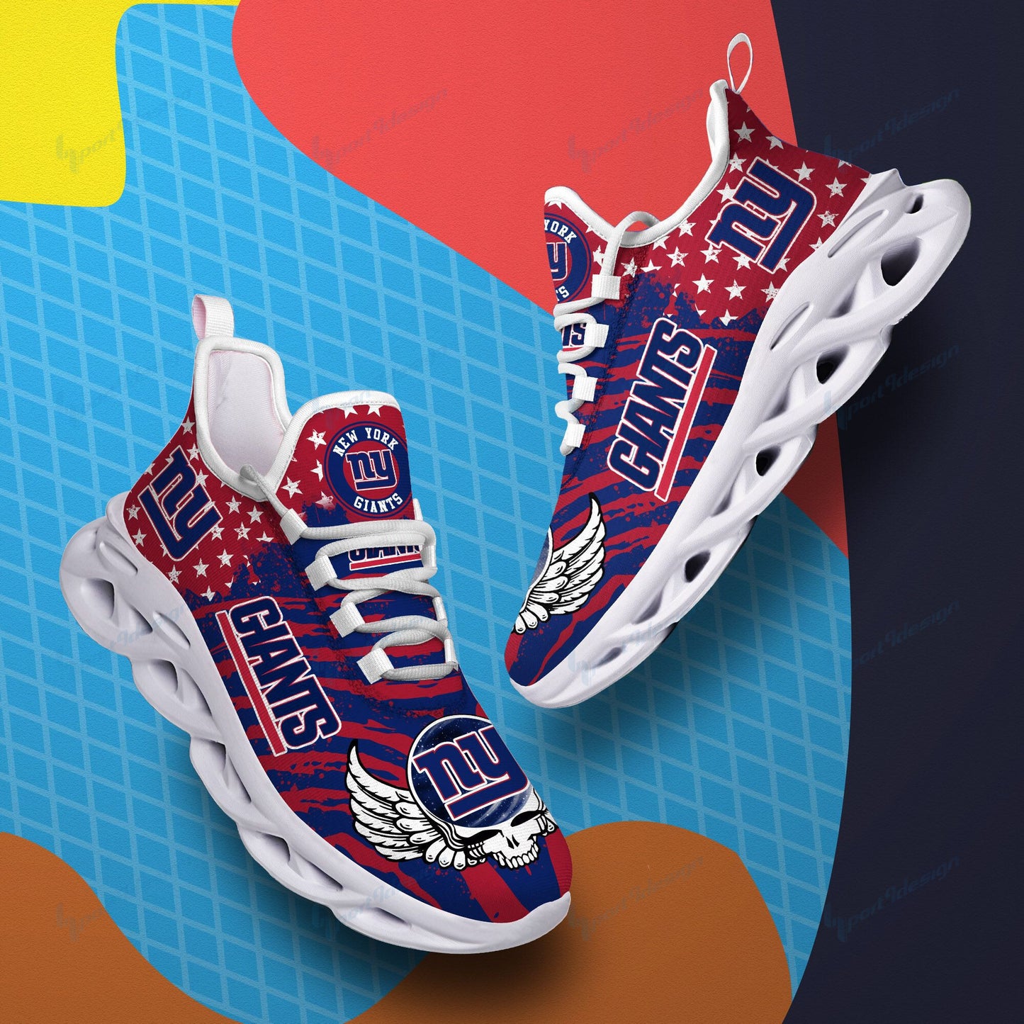 New York Giants Yezy Running Sneakers BB756