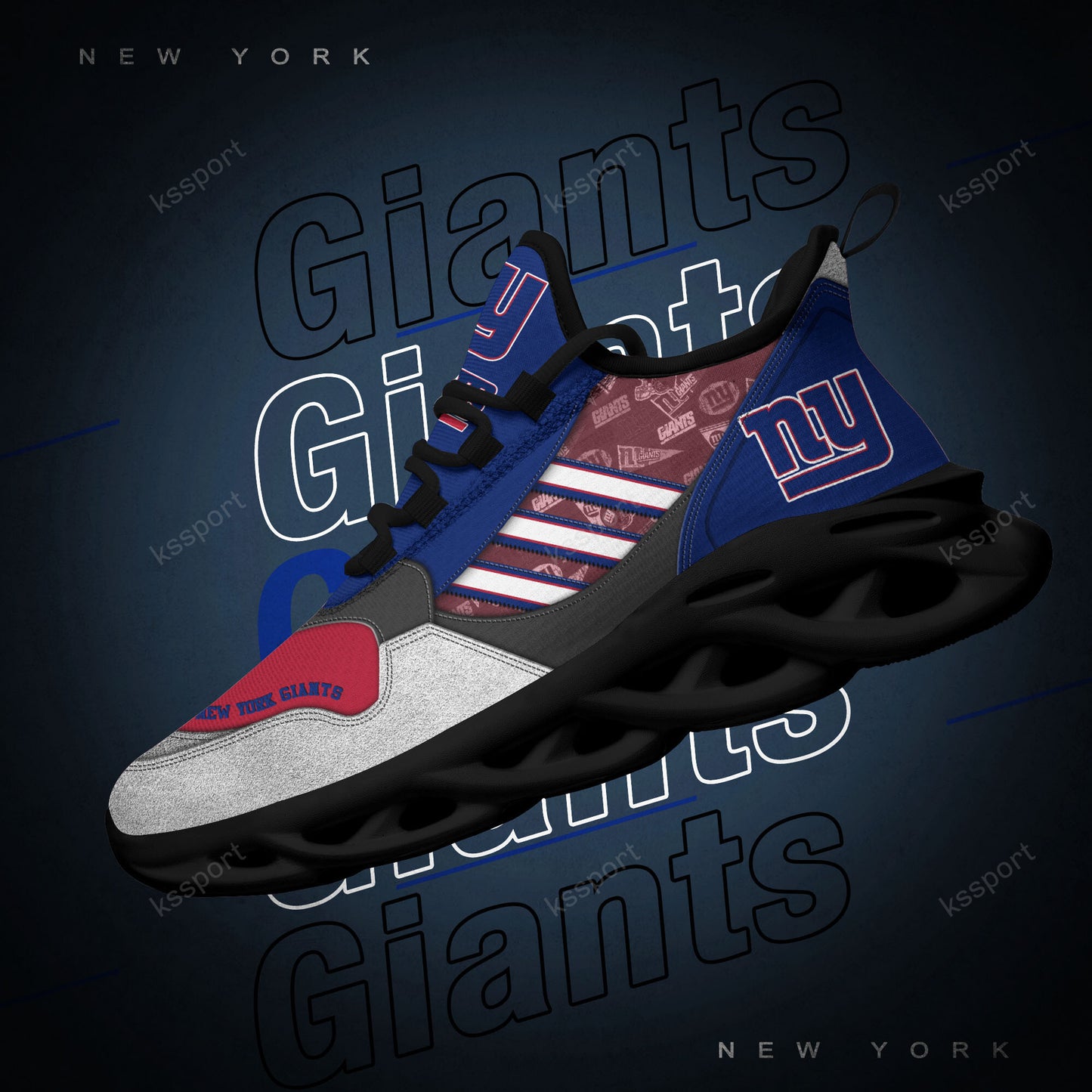 New York Giants Yezy Running Sneakers BG747
