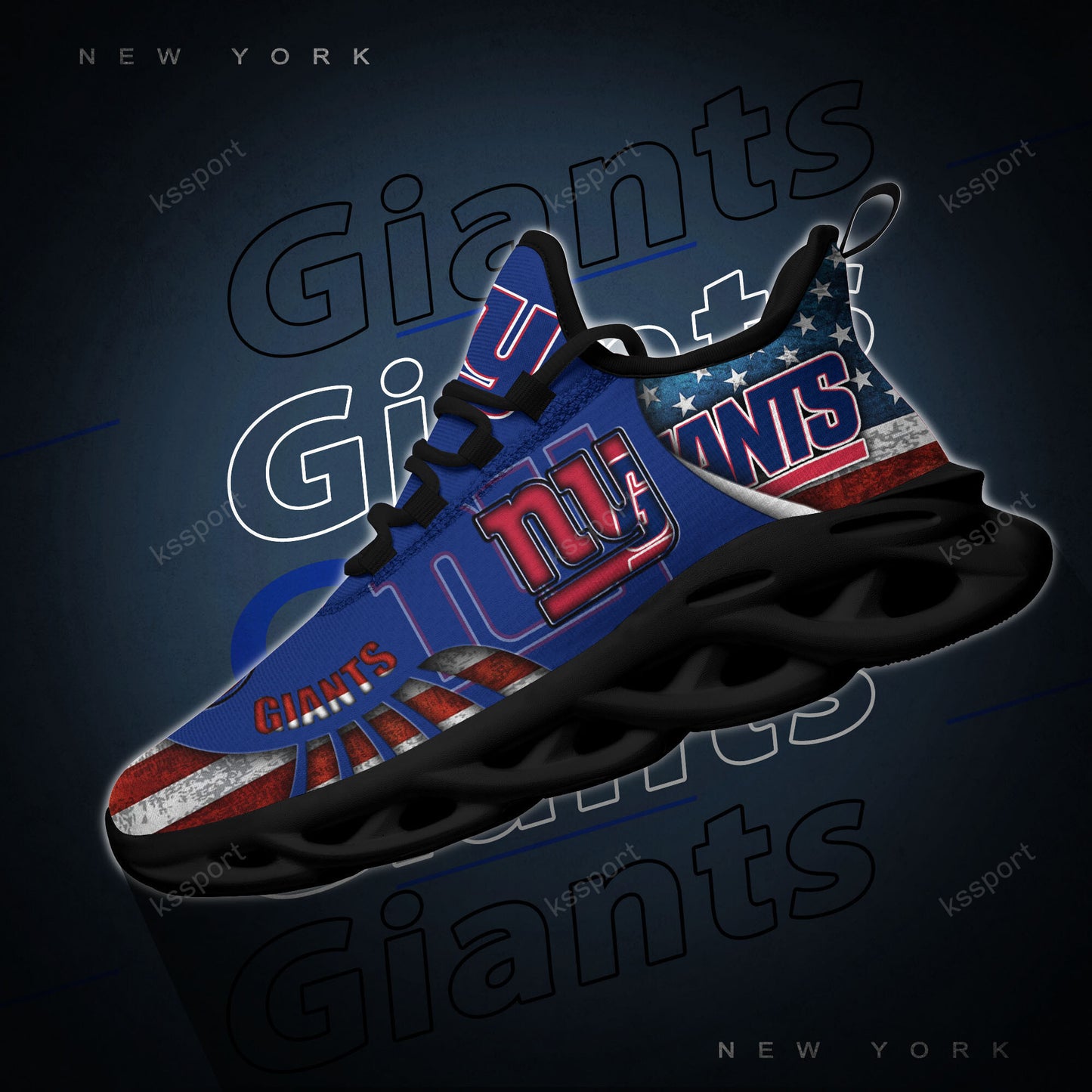 New York Giants Yezy Running Sneakers BG826