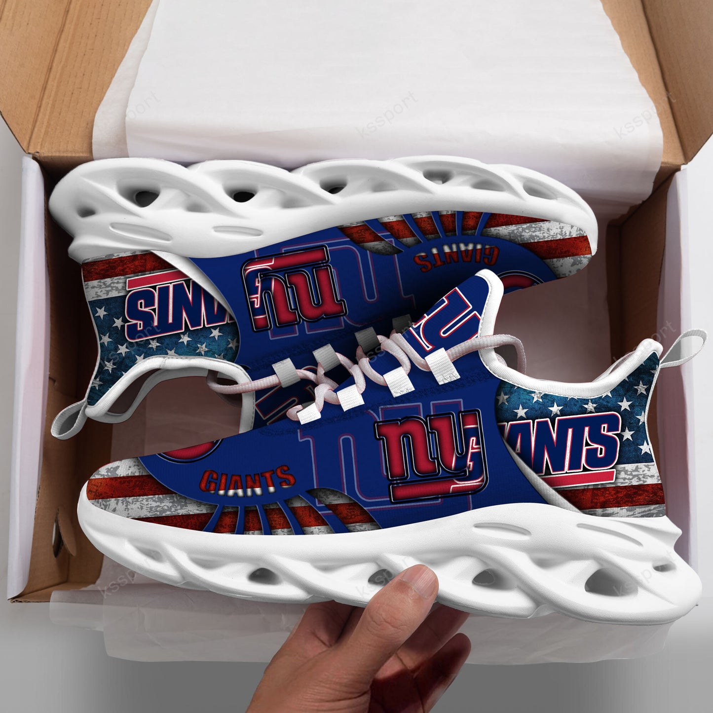 New York Giants Yezy Running Sneakers BG826