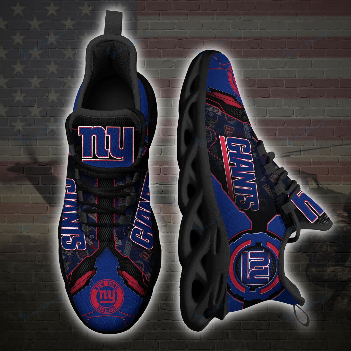 New York Giants Yezy Running Sneakers SPD26