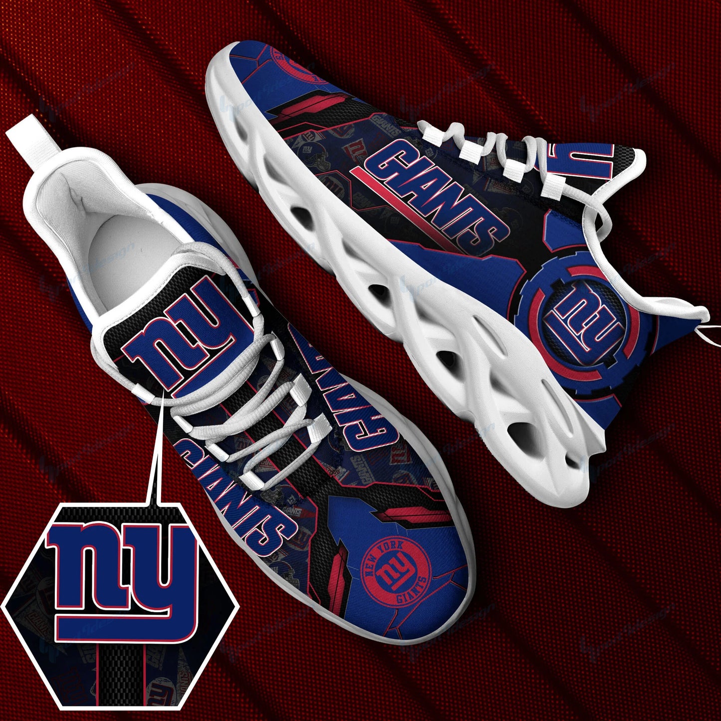 New York Giants Yezy Running Sneakers SPD26