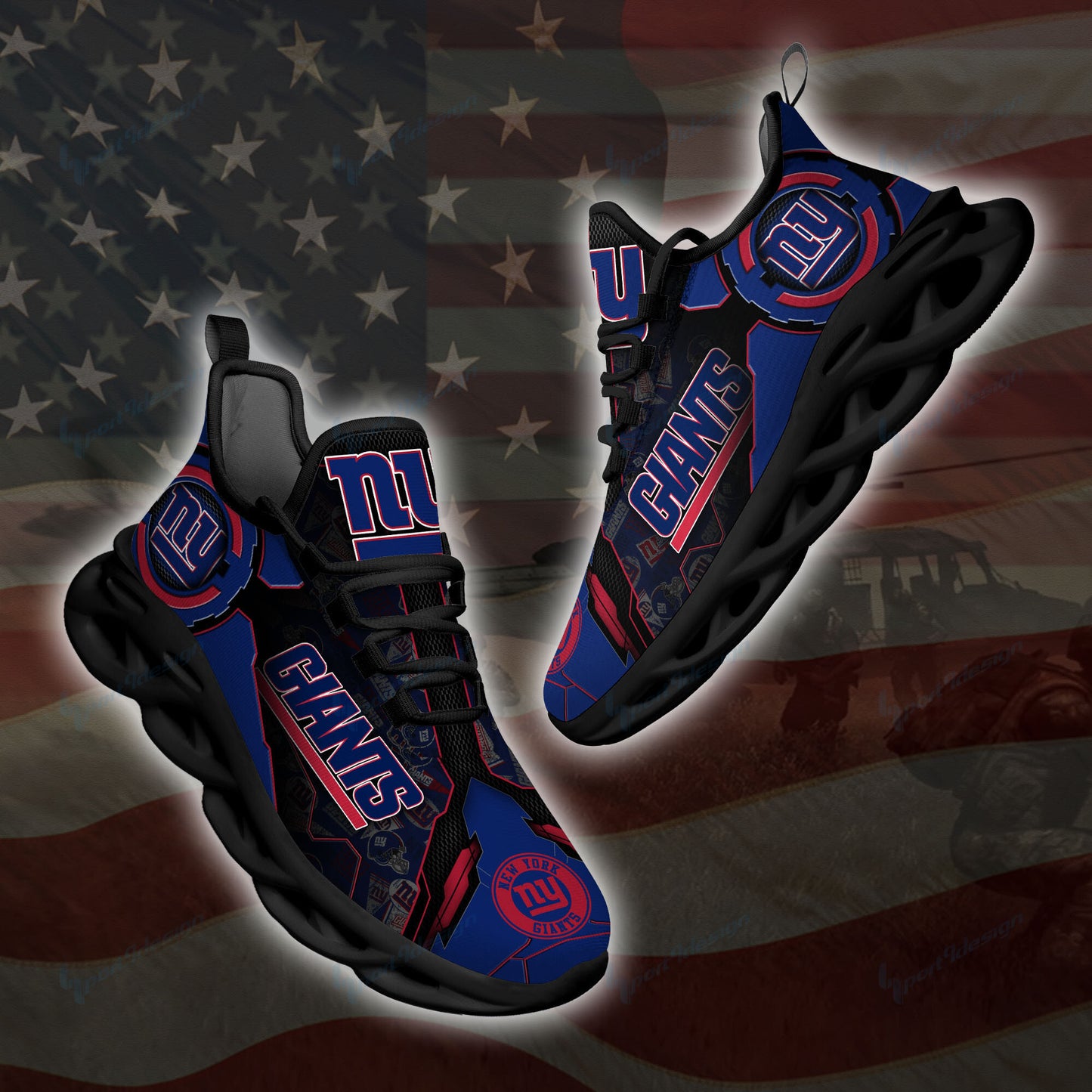New York Giants Yezy Running Sneakers SPD26